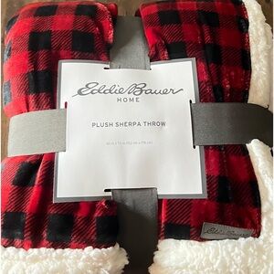Throw Blanket Reversible Sherpa Fleece Bedding Buffalo Plaid for Home Decoration